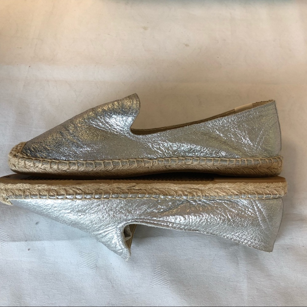 Soludos Silver smoking slipper espadrilles size 10 - Picture 3 of 6